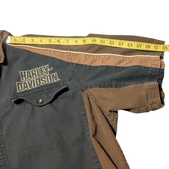 Harley-Davidson Men's 2X: Short Sleeve Button Up Shirt - Picture 4 of 7
